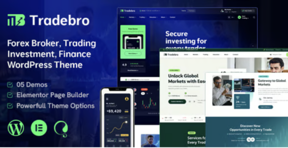 Trade Bro Forex Broker & Trading WordPress Theme