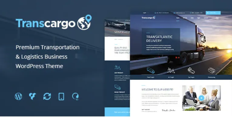 Transcargo Pro – Transportation WordPress Theme for Logistics 1 Transcargo Pro WordPress Theme