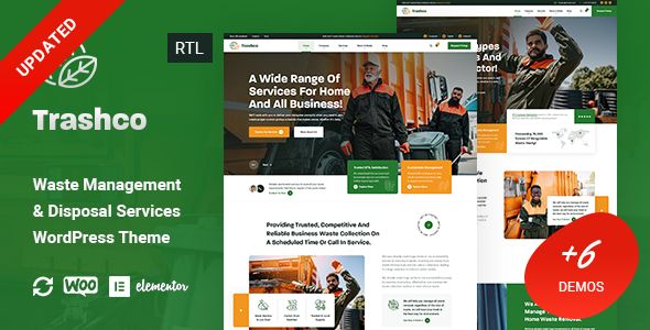 Trashco – Waste Management & Disposal Services WordPress Theme 1 Trashco Waste Management & Disposal Services WordPress Theme