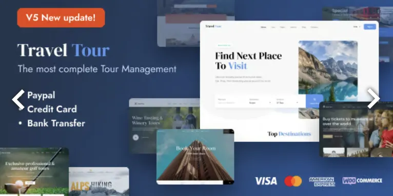 Travel Tour Pro – Travel Booking WordPress 1 Travel Tour Pro WordPress Theme