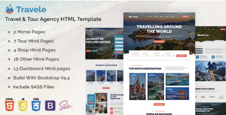 Travele – Travel & Tour Agency HTML Template 1 Travele Travel & Tour Agency HTML Template