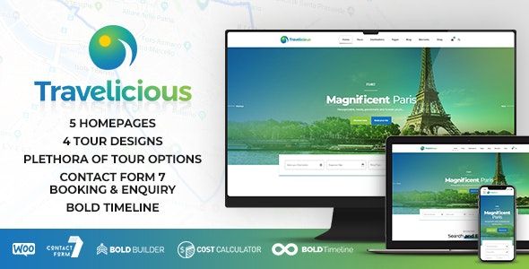 Travelicious – Tour Operator Theme 1 Travelicious – Tour Operator Theme WordPress Theme