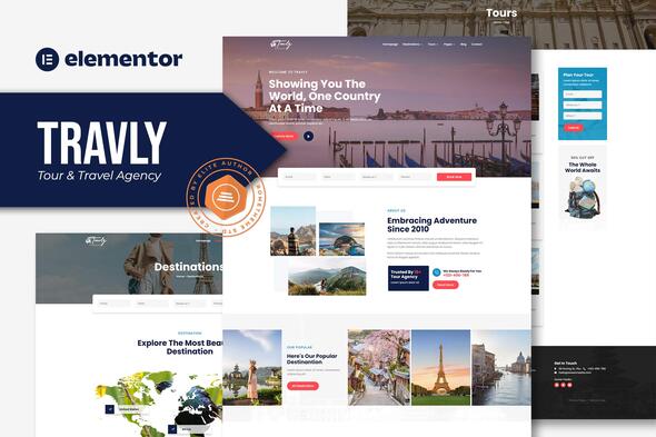 Travly Tour & Travel Agency Elementor Template Kit