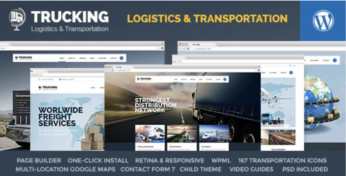 Trucking Pro – Transportation & Logistics WordPress 1 Trucking Pro WordPress Theme