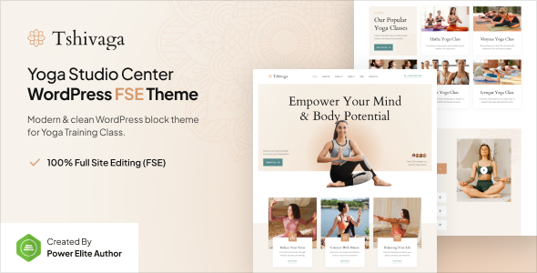 Tshivaga – Yoga Studio & Training Center Gutenverse FSE WordPress Theme 1 Tshivaga Yoga Studio & Training Center WordPress FSE Theme