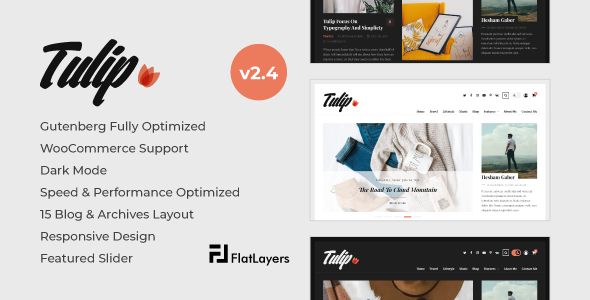 Tulip - Responsive WordPress Blog Theme 1 Tulip WordPress Blog Theme