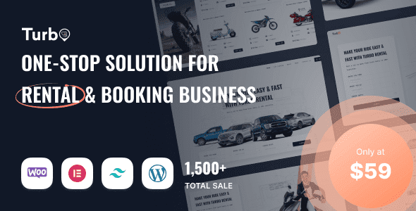 Turbo - Multipurpose WooCommerce Rental & Booking Theme 1 Turbo - Multipurpose Woo Commerce Rental & Booking Theme