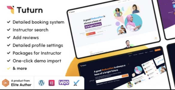 Tuturn online tutors marketplace WordPress Theme