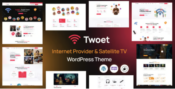 Twoet Internet Provider & Satellite WordPress Theme