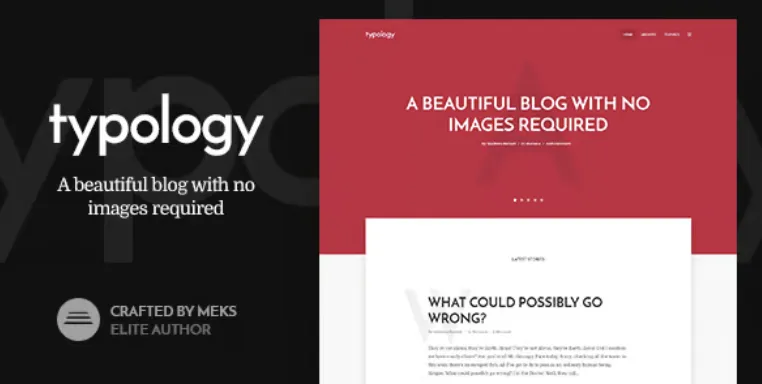 Typology Pro – Minimalist Blog & Text Based Theme for WordPress 1 Typology Pro WordPress Theme