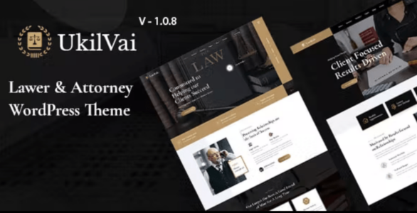 UkilVai Lawyer & Attorney WordPress Theme