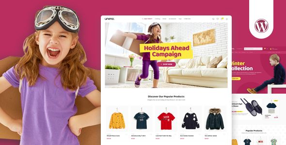 Uneno – Kids Clothing Toys Store WooCommerce Theme 1 Uneno Kids Clothing Toys Store Woo Commerce Theme