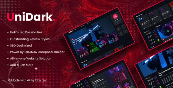 UniDark – Modern Magazine News WordPress Theme 1 Uni Dark – Modern Magazine News WordPress Theme