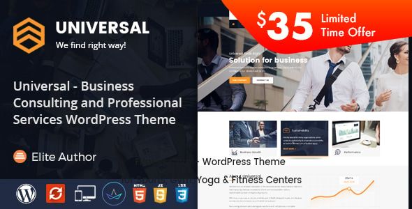 Universal - Business Consulting and Professional Services WordPress Theme 1 Universal - Business Consulting and Professional Services WordPress Theme