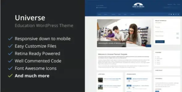 Universe - Education Responsive WordPress Theme