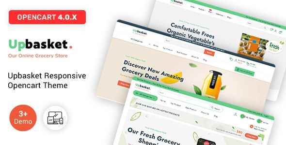 Upbasket Multipurpose Grocery & Supermarket Open Cart Theme
