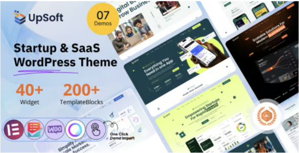Upsoft Startup & SaaS WordPress Theme