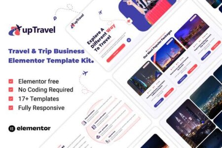 Up Travel Travel & Tour Agency WordPress Template Kit