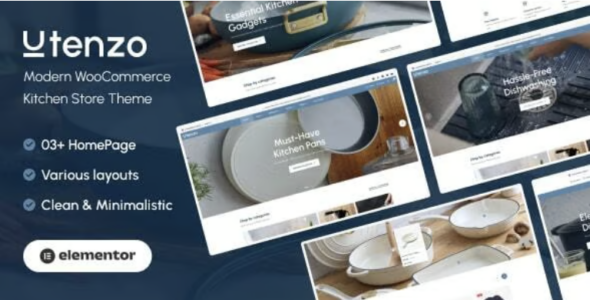 Utenzo Modern WooCommerce Kitchen Store Theme
