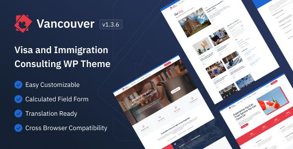 Vancouver – Canada Immigration WordPress Theme 1 Vancouver Canada Immigration WordPress Theme