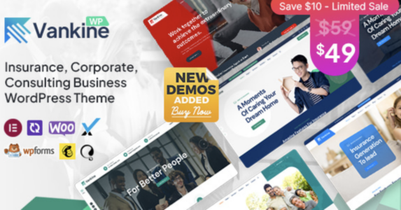 Vankine Insurance & Consulting Business WordPress Theme