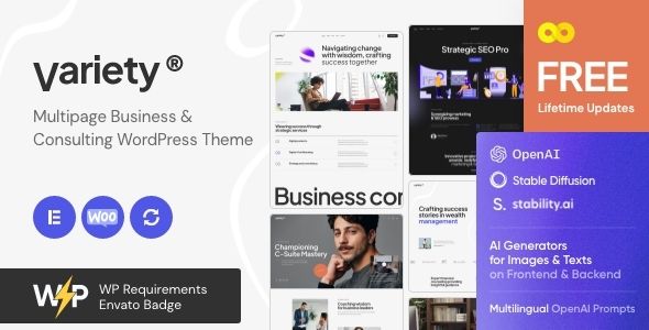 Variety — Multipage Business & Consulting WordPress Theme 1 Variety Multipage Business & Consulting WordPress Theme