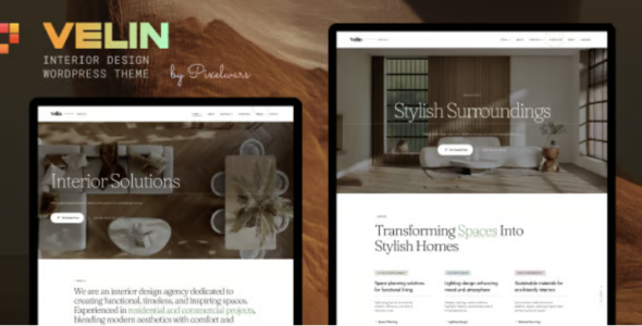 Velin - Interior Design WordPress Theme