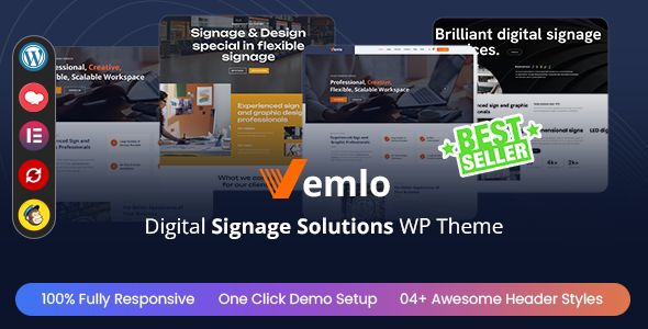 Vemlo - Digital Signage Services WordPress Theme 1 Vemlo - Digital Signage Solutions WordPress Theme