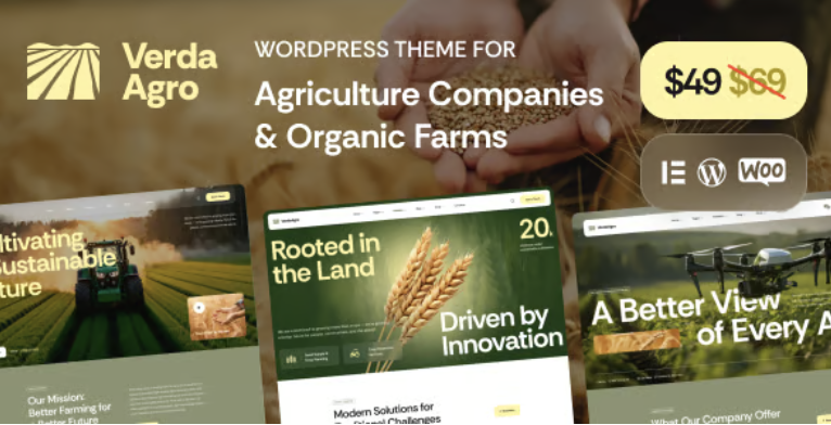 VerdaAgro - Agriculture Companies & Organic Farms WordPress Theme 1 Verda Agro WordPress Theme