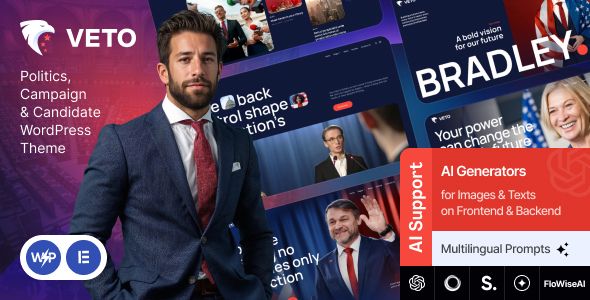 Veto - Politics/ Campaign & Candidate WordPress Theme 1 Veto Politics Campaign & Candidate WordPress Theme