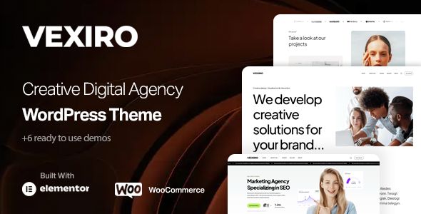 Vexiro – Creative Digital Agency Portfolio Theme 1 Vexiro Creative Digital Agency WordPress Theme