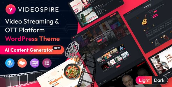 Videospire – Video Blog/Vlog Streaming OTT Platform WordPress Theme 1 Videospire Video Blog/Vlog Streaming OTT Platform WordPress Theme
