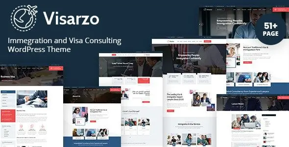 Visarzo – Immigration and Visa Consulting WordPress Theme 1 Visarzo Immigration and Visa Consulting WordPress Theme