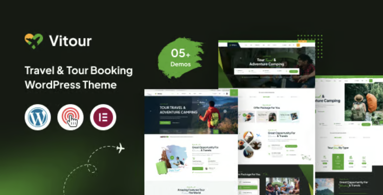 Vitour - Travel & Tour Booking WordPress Theme 1 Vitour Travel & Tour Booking WordPress Theme