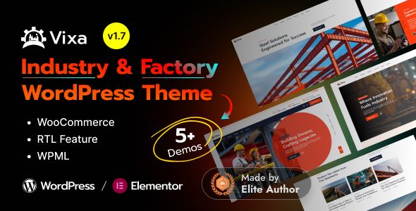 Vixa – Industry Factory WordPress Theme 1 Vixa – Industry Factory WordPress Theme