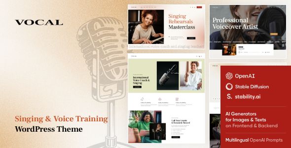 Vocal - Singing & Voice Artist WordPress Theme 1 Vocal - Singing & Voice Artist WordPress Theme