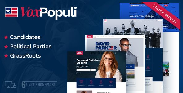 Vox Populi – Political Party, Candidate Grassroots 1 Vox Populi WordPress Theme