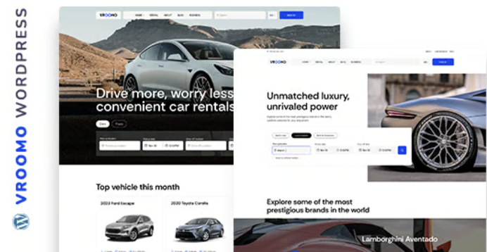 Vroomo – Car Rental & Listing WordPress Theme 1 Vroomo – Car Rental & Listing WordPress Theme