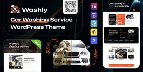 Washly - Car Wash Service WordPress Theme