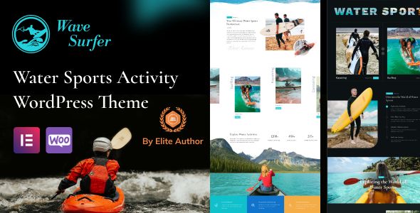 WaveSurfer – Surfing and Water Sports Theme 1 Wave Surfer Water Sports Activity WordPress Theme