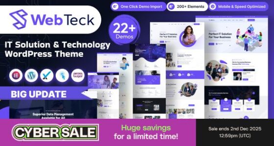 Webteck IT Solution and Technology WordPress Theme
