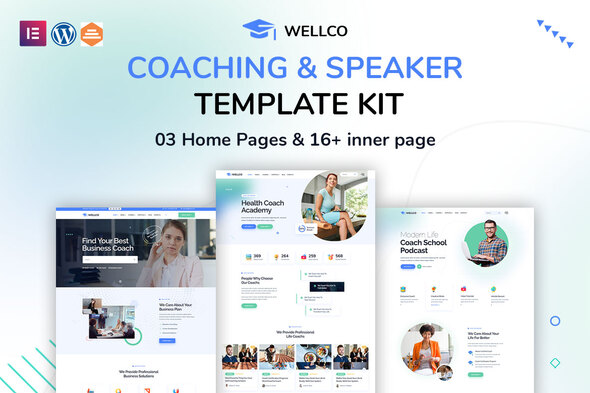 Wellco Coaching & Speaker Elementor Template Kit