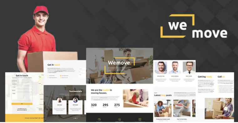 WeMove - Home Moving & Logistic WordPress Theme 1 We Move - Home Moving & Logistic WordPress Theme
