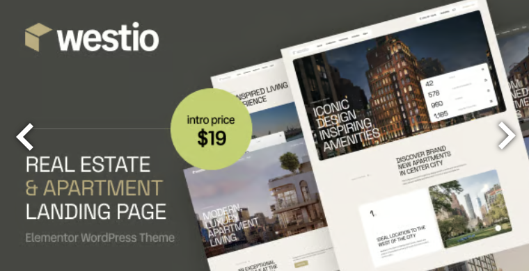 Westio – Real Estate & Apartment Landing Page WordPress Theme 1 Westio – Real Estate & Apartment Landing Page WordPress Theme