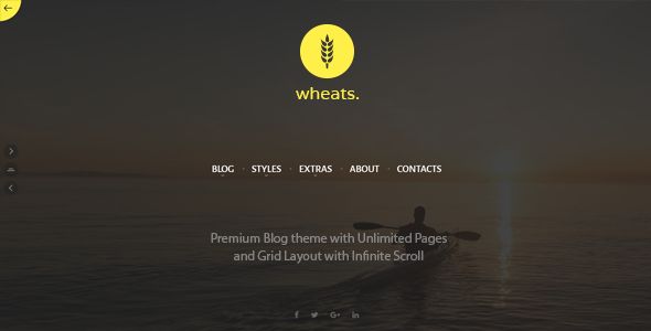 Wheats - Blogging WordPress Theme 1 Wheats - Blogging WordPress Theme