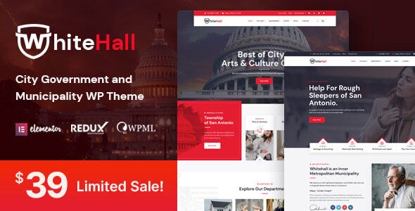 White Hall – Municipal and Government WordPress Theme 1 White Hall City Government and Municipality WordPress Theme