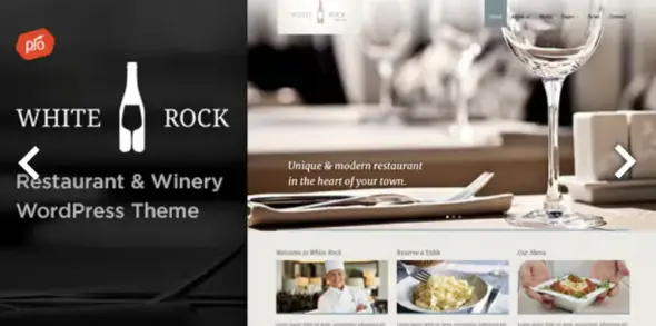 White Rock Pro – Restaurant & Winery WordPress Theme