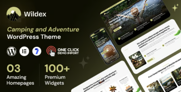 Wildex Camping and Adventure WordPress Theme