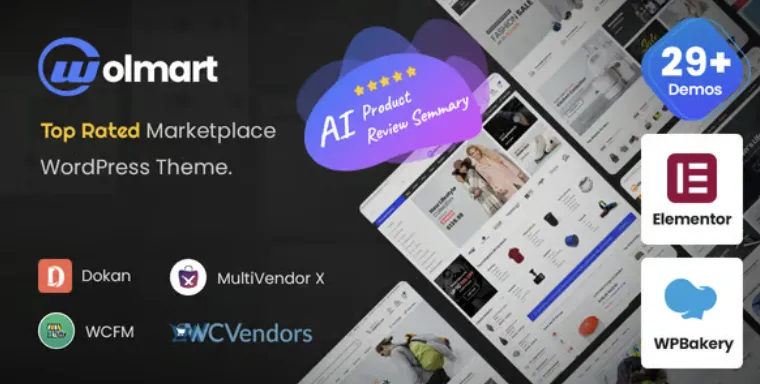 Wolmart Pro | Multi-Vendor Marketplace WooCommerce Theme 1 Wolmart Pro WordPress Theme