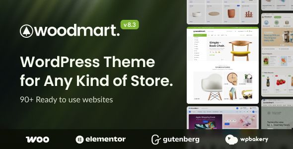WoodMart – Multipurpose WooCommerce Theme 1 Wood Mart WordPress Theme